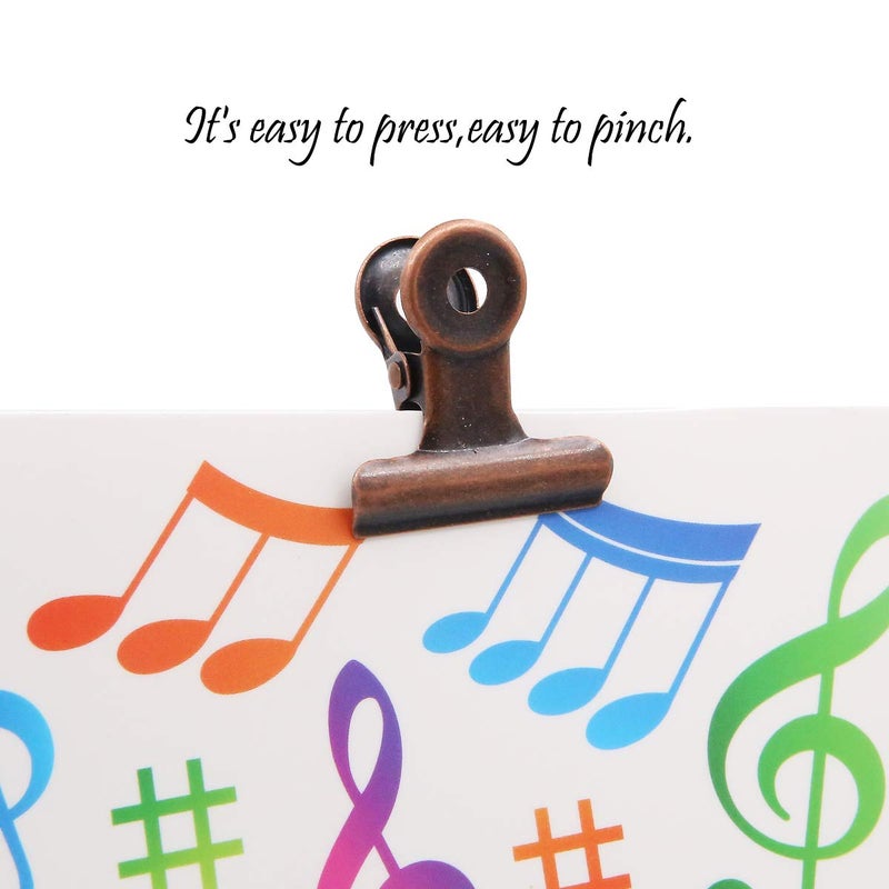 Apol 15 Pieces Red Copper Bulldog Clips,31mm Metal Paper Clamp for Cork Board and Photo Wall - Image 4